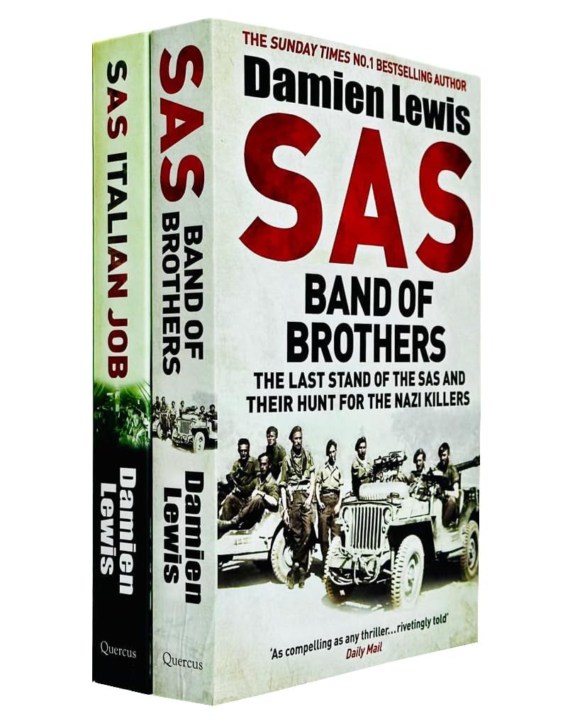Damien Lewis 2 Books Collection Set (SAS Band of Brothers, SAS Italian Job)
