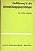 Einfuhrung In Die Entwicklu...