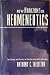 New Horizons in Hermeneutics
