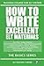 How To Write Excellent ELT ...