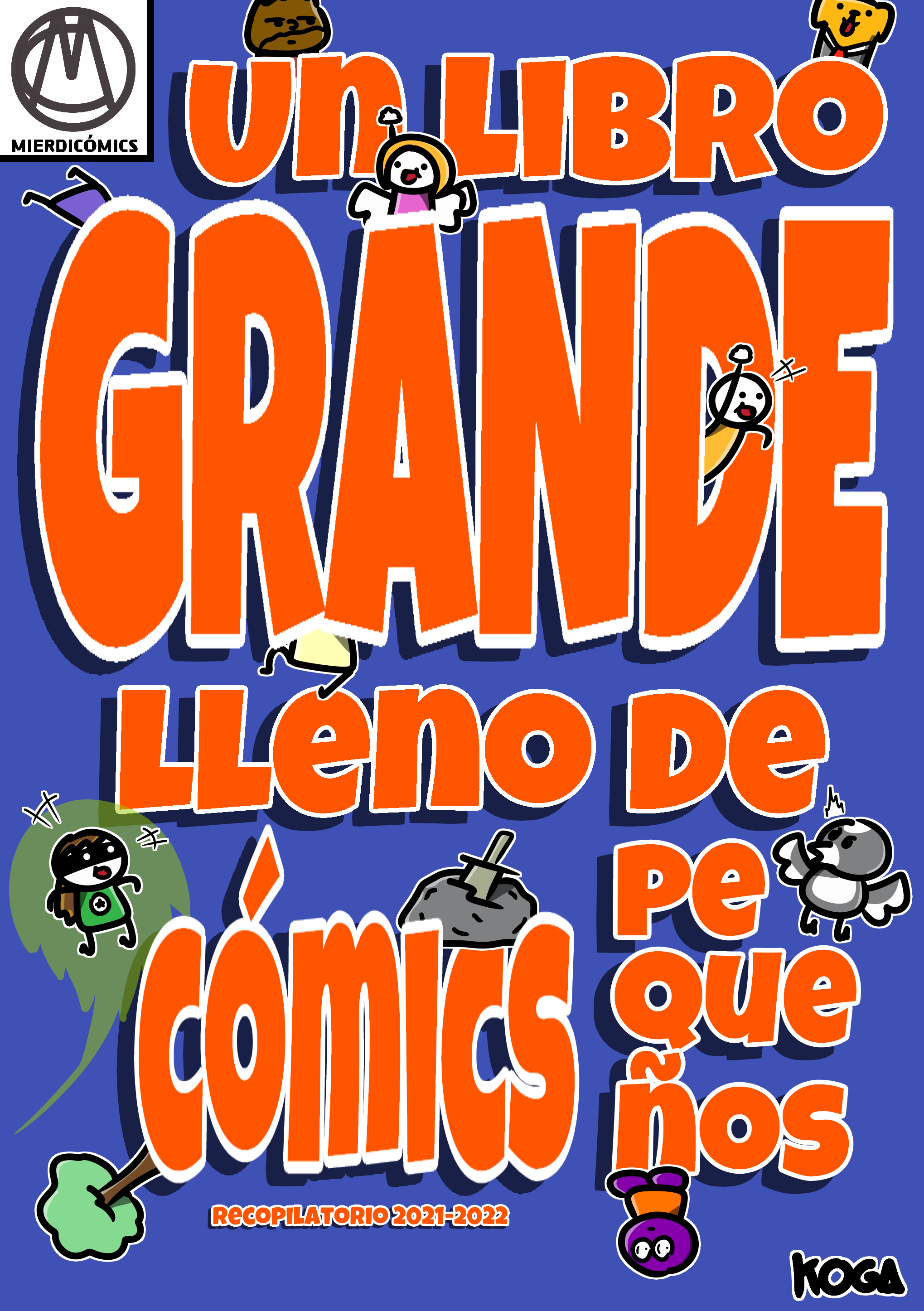 Un libro grande lleno de cómics pequeños
