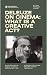 Gilles Deleuze on Cinema by Jean-François Gerard