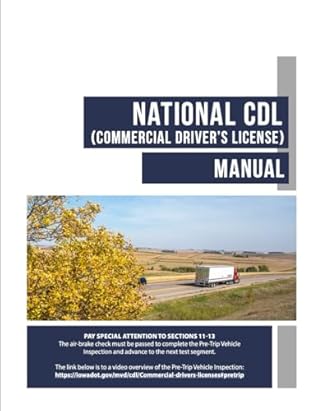 National CDL (Commercial Driver’s License) Manual: December 2022 Update, Complete Commercial Driver's License Handbook for CDL Test Study