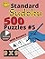 Standard Sudoku 500 Puzzles #5