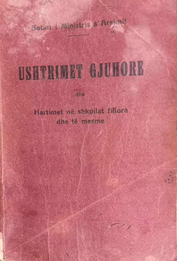 Ushtrimet gjuhore dhe hartimet në shkollat fillore dhe të mesme