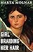 Girl Braiding Her Hair by Marta Molnar