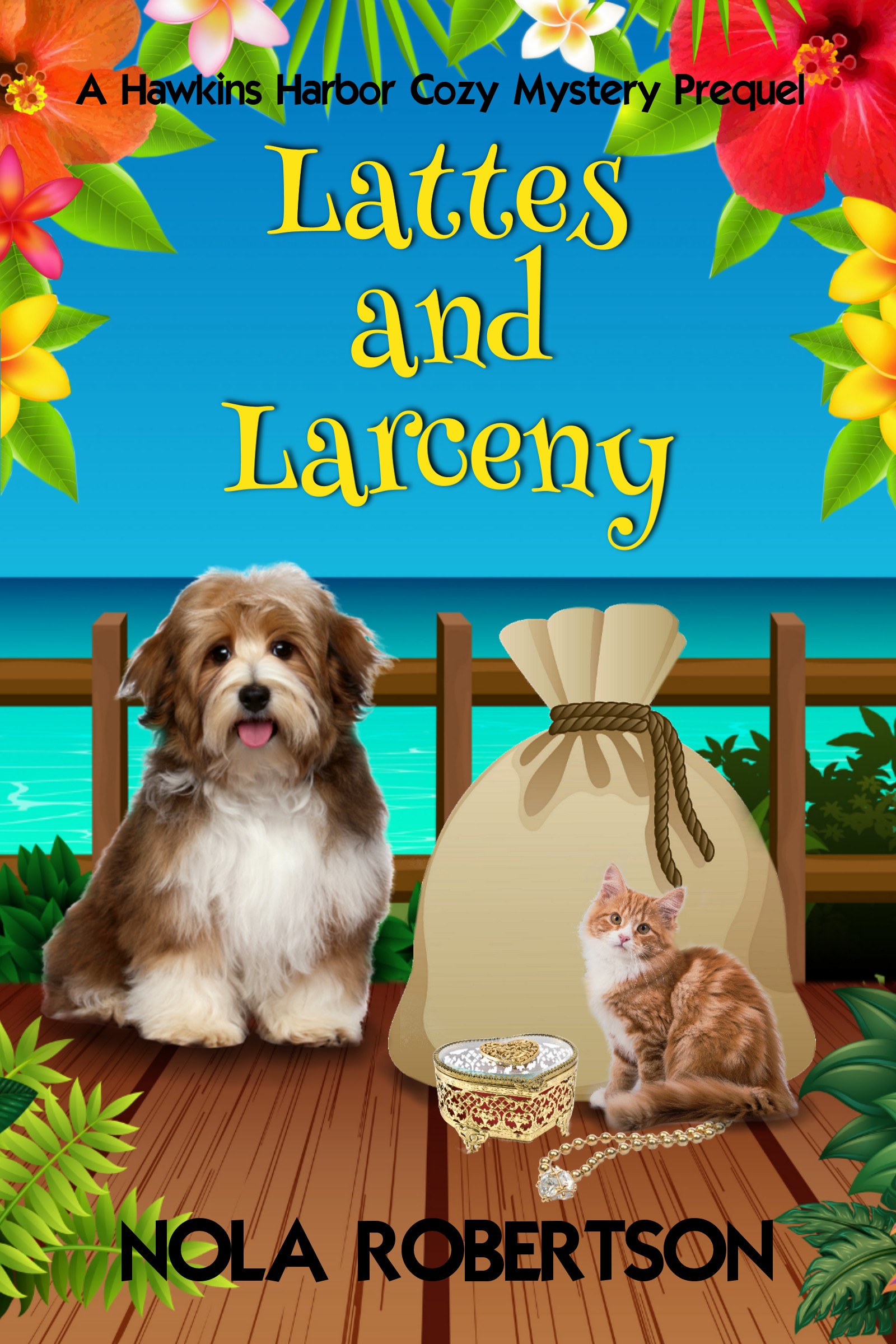 Lattes and Larceny (A Hawkins Harbor Cozy Mystery Prequel)