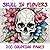 Skull in Flowers - 200 Colo...