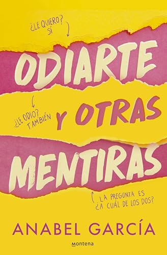Portada de Odiarte y otras mentiras, de Anabel García