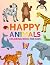 Happy Animals Coloring Book...