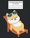 Composition Notebook: Cute Dog Wide Ruled Paper Notebook Journal | Wide Blank Lined Workbook for Teens Kids Students Girls for Home School College for Writing Notes. | 110 pages
