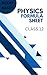 Physics Formula Sheet For Class 12: For NEET and Boards