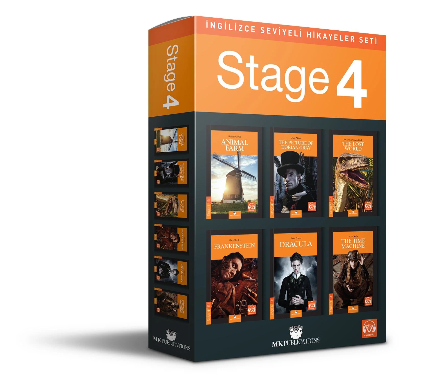 İngilizce Seviyeli Hikayeler Seti / Stage 4 - B1 (6 Books Set)