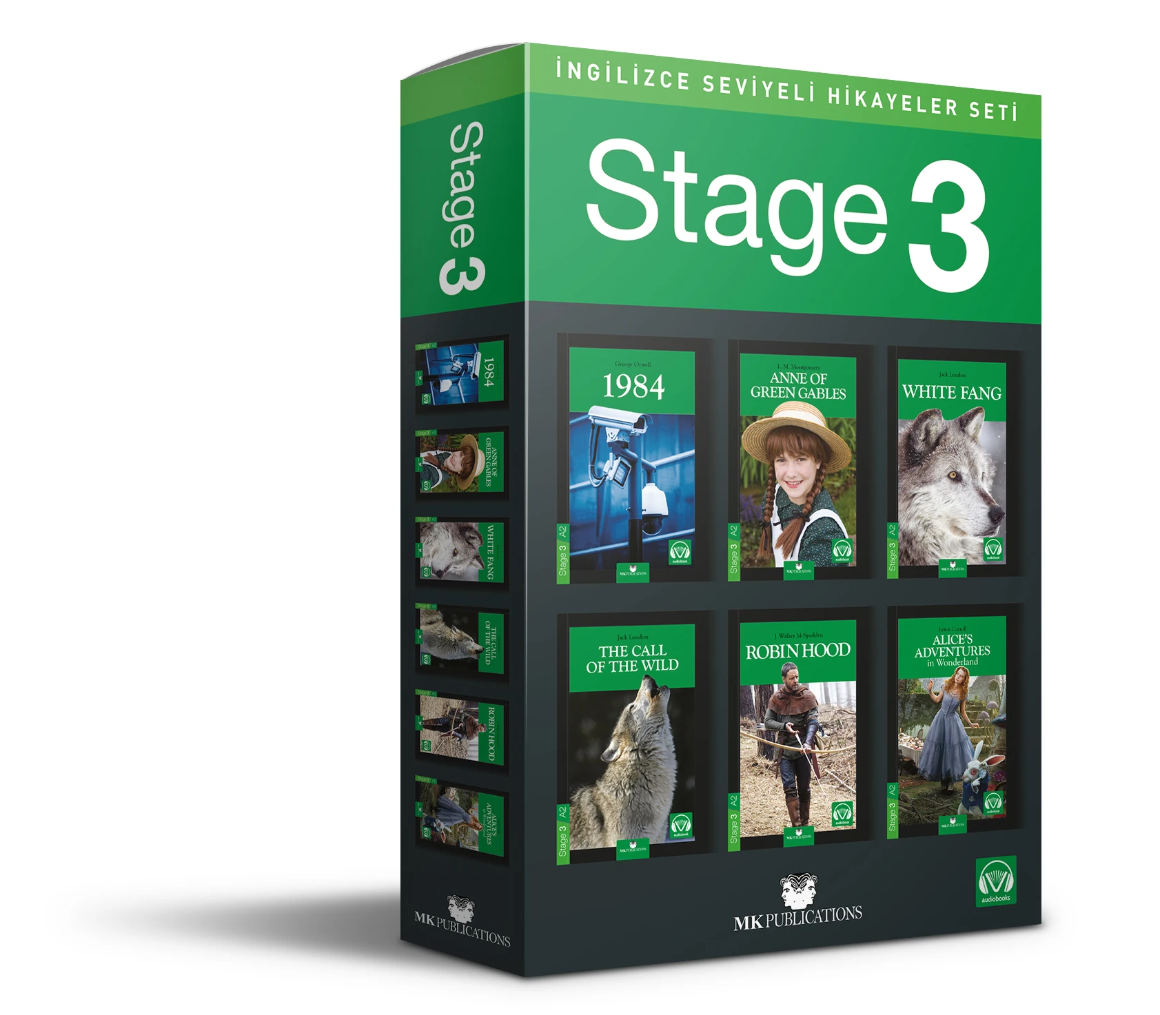İngilizce Seviyeli Hikayeler Seti / Stage 3 - A2 (6 Books Set)