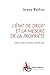 L'État de droit et la mesure de la propriété (L'avocat du dia... by Jean-Fabien Spitz