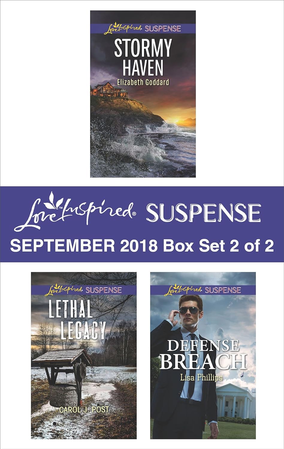 Harlequin Love Inspired Suspense September 2018 - Box Set 2 of 2: Stormy Haven\Lethal Legacy\Defense Breach (Kindle Edition)