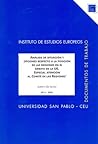 Análisis de situación y opciones respecto a la posición de las regiones en el ámbito de la UE. Especial atención al Comité de las Regiones Análisis de situación y opciones respecto a la posición de las regiones en el ámbito de la UE. Especial atención al Comité de las Regiones