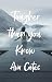 Tougher Than You Know by Ava Cates Tougher Than You Know by Ava Cates