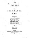 The battle of Salamanca, a poem