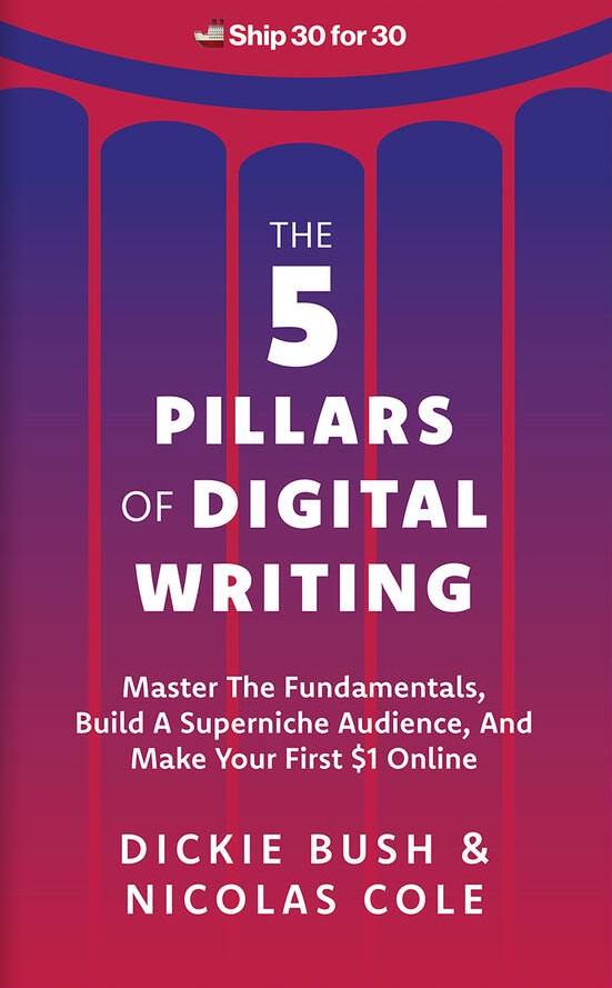 The 5 Pillars of Digital Writing: Master the Fundamentals, build a Superniche Audience, and Make Your First $1 Online