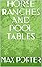 HORSE RANCHES AND POOL TABLES