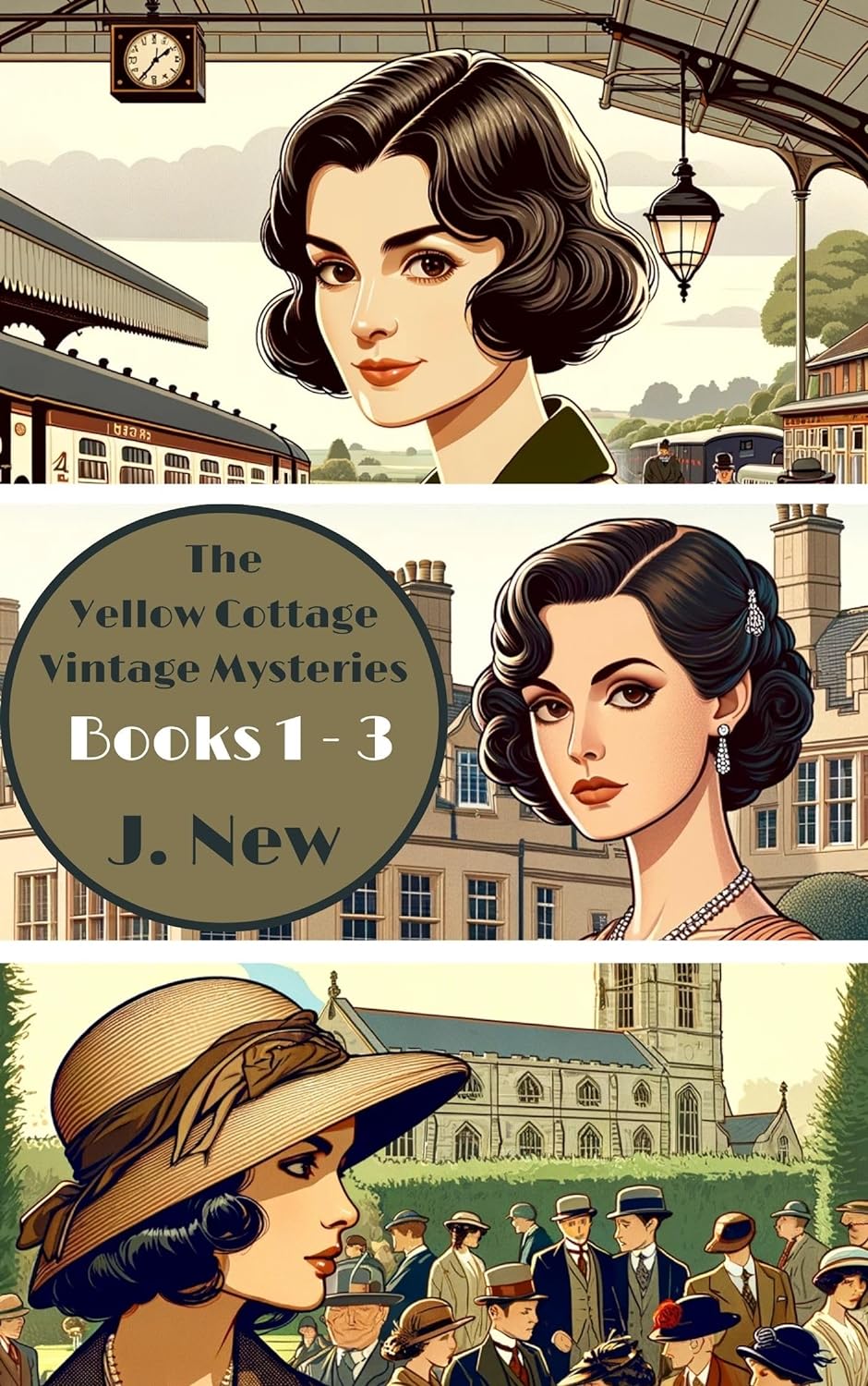The Yellow Cottage Vintage Mysteries: Books 1 - 3 (Yellow Cottage Vintage Mysteries, #1-3)