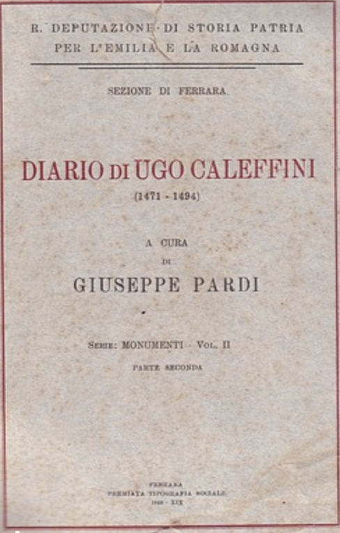 Diario di Ugo Caleffini (1471-1494), Volume 2