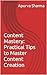 Content Mastery by Apurva sharma