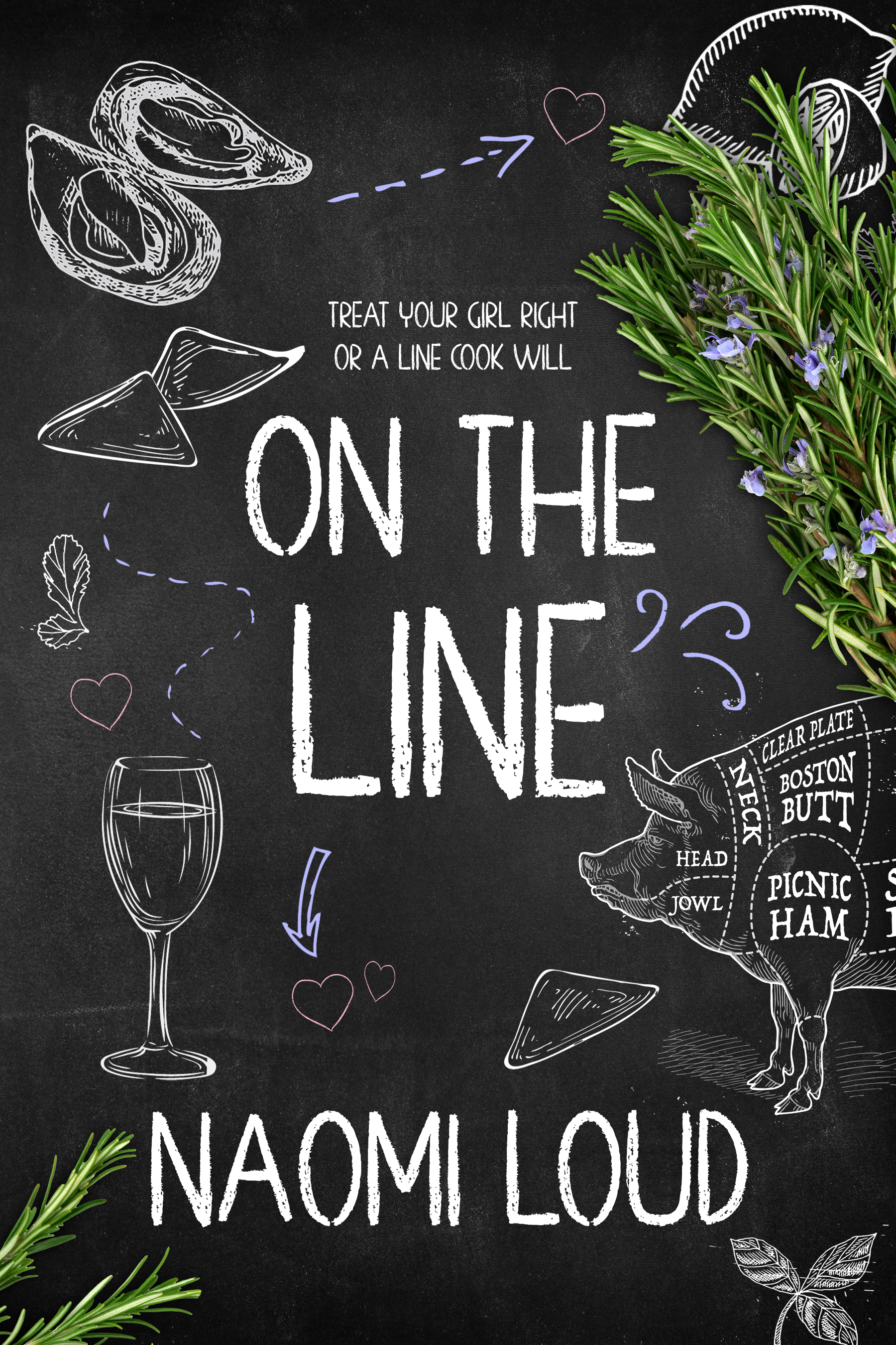 Book cover: On the Line (A Line Cook Romance) by Naomi Loud