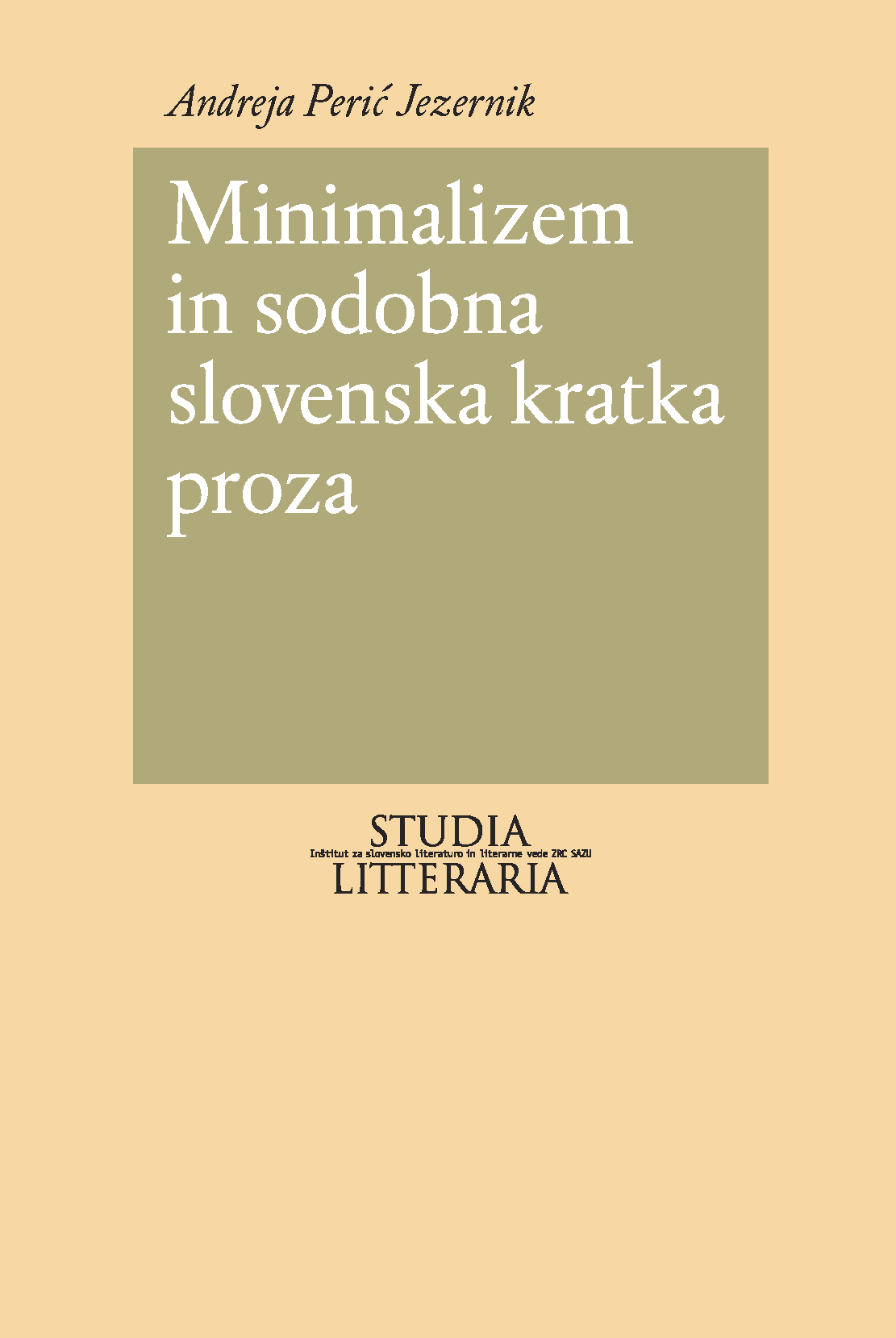 Minimalizem in sodobna slovenska proza