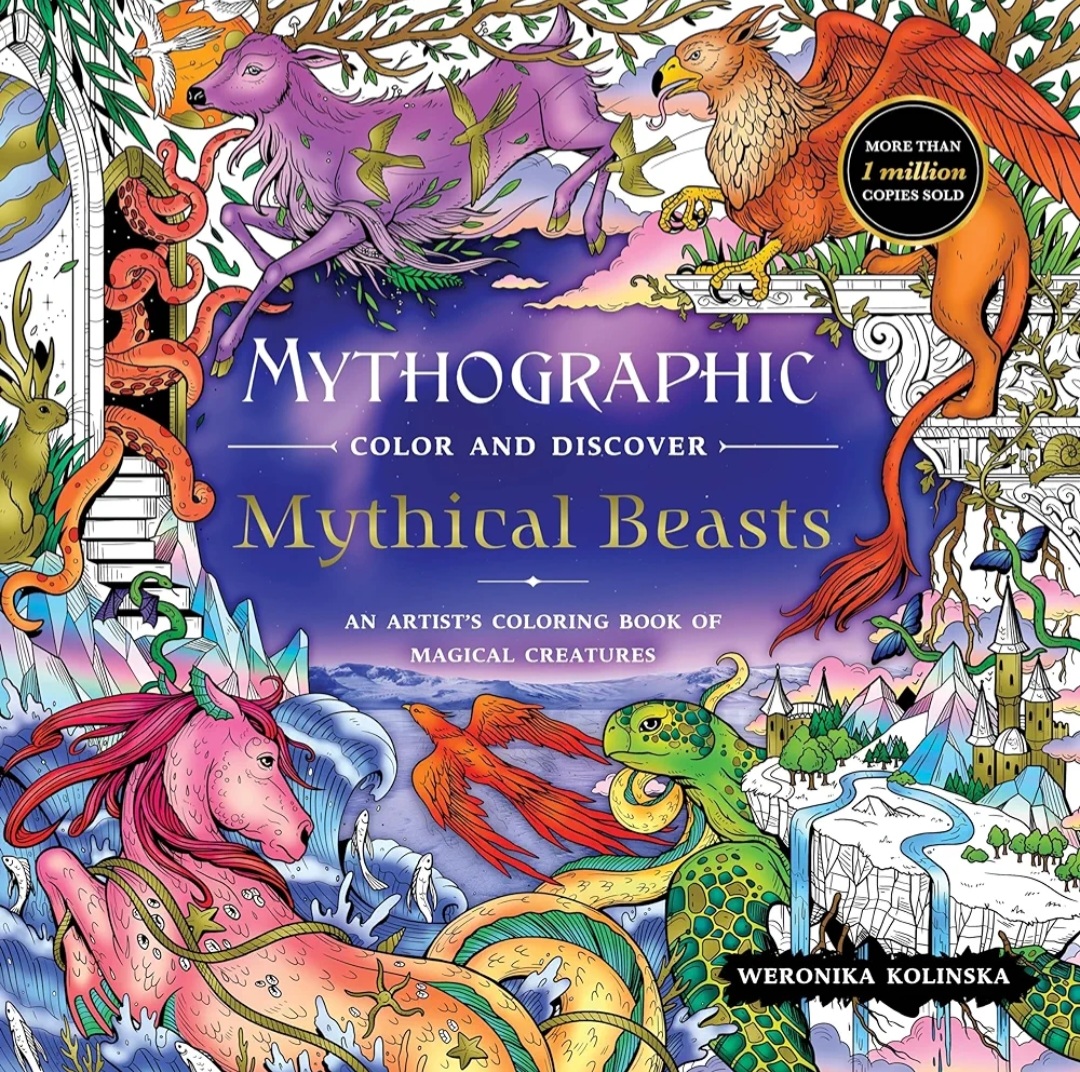 Mythographic Color and Discover: Mythical Beasts: An Artist’s Coloring Book of Magical Creatures (Paperback)