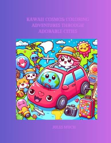 Kawaii Cosmos: Coloring Adventures Through Adorable Eco-Friendly Cities (Paperback)