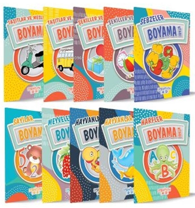 Boyama Kitapları (10 Kitap)