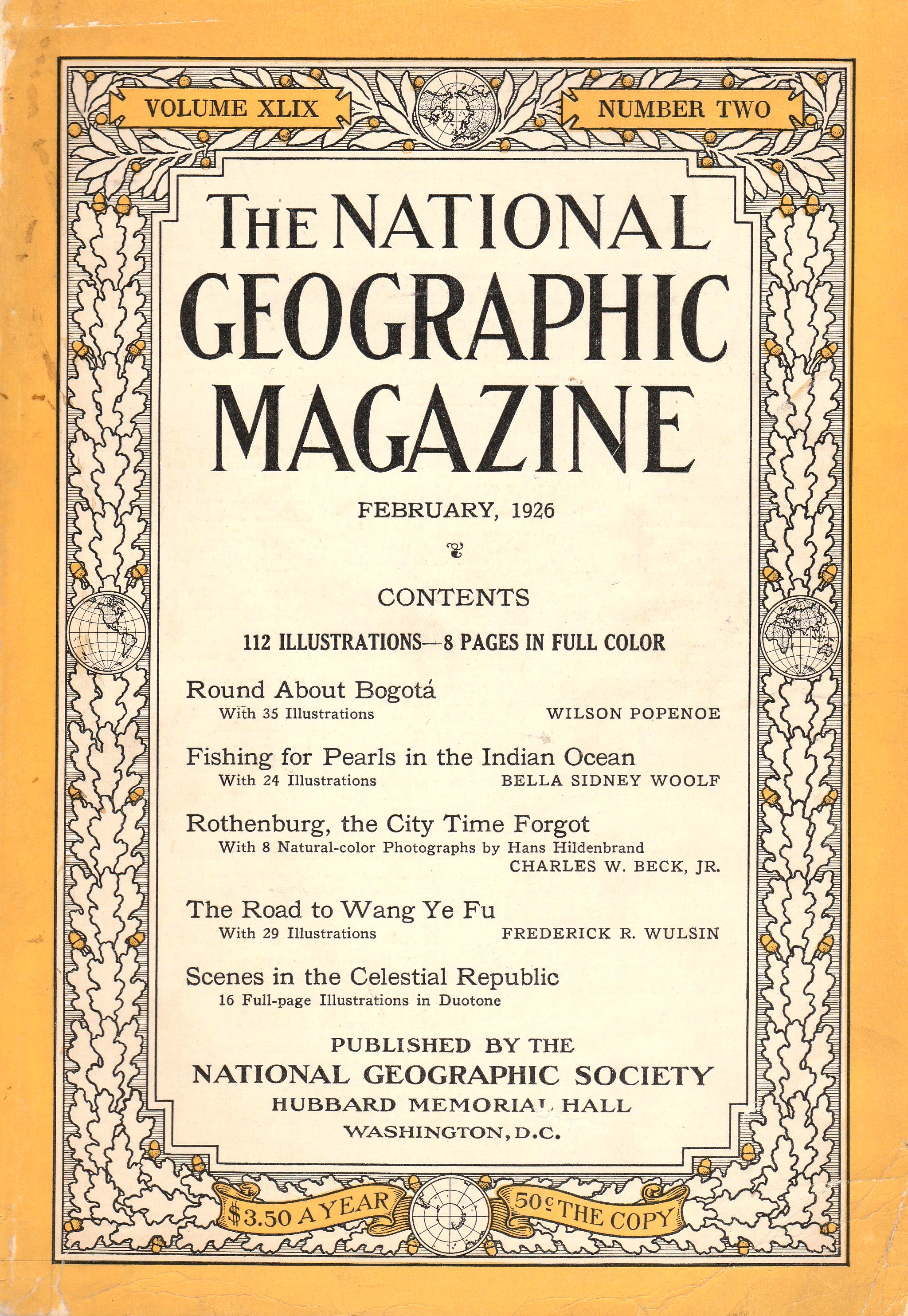NATIONAL GEOGRAPHIC MAGAZINE, February 1926 (entire issue)