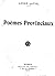 Poèmes provinciaux
