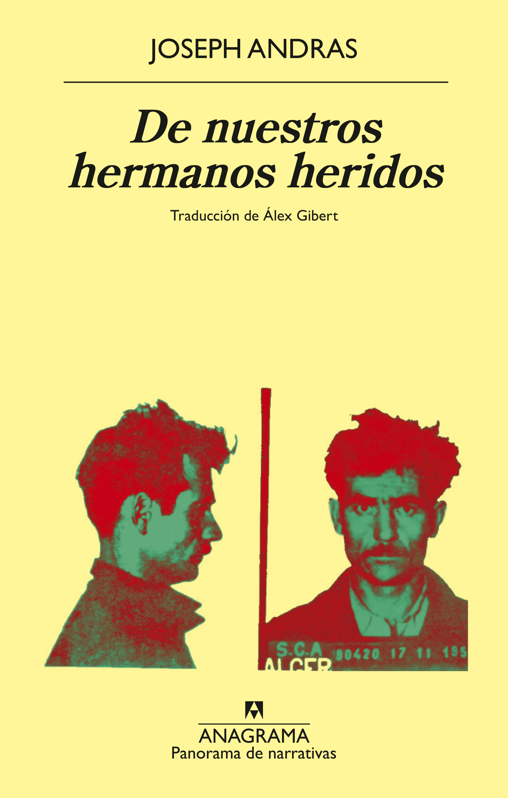 Portada de De nuestros hermanos heridos, de Joseph Andras