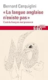 La langue anglais...