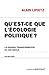 Qu'est-ce que l'écologie po...