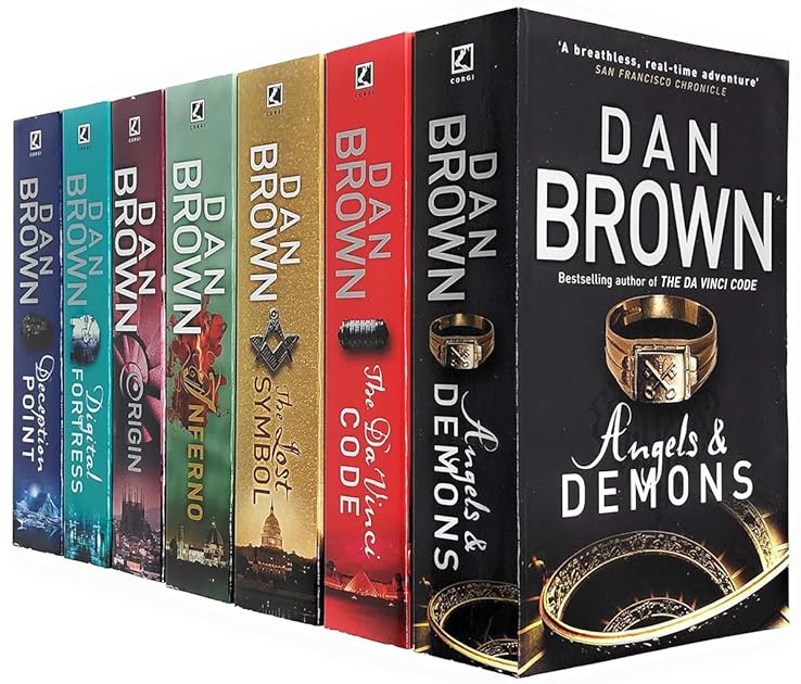 Dan Brown 7-Book Set: Digital Fortress / Angel & Demons / Deception Point / The da Vinci Code / The Lost Symbol / Inferno / Origin