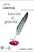 Lección de poesía