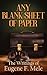 Any Blank Sheet of Paper