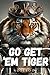 Notebook: Lined Notebook Journal - Go Get 'em Tiger - 150 lined Pages