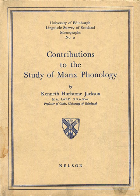Contributions to the Study of Manx Phonology