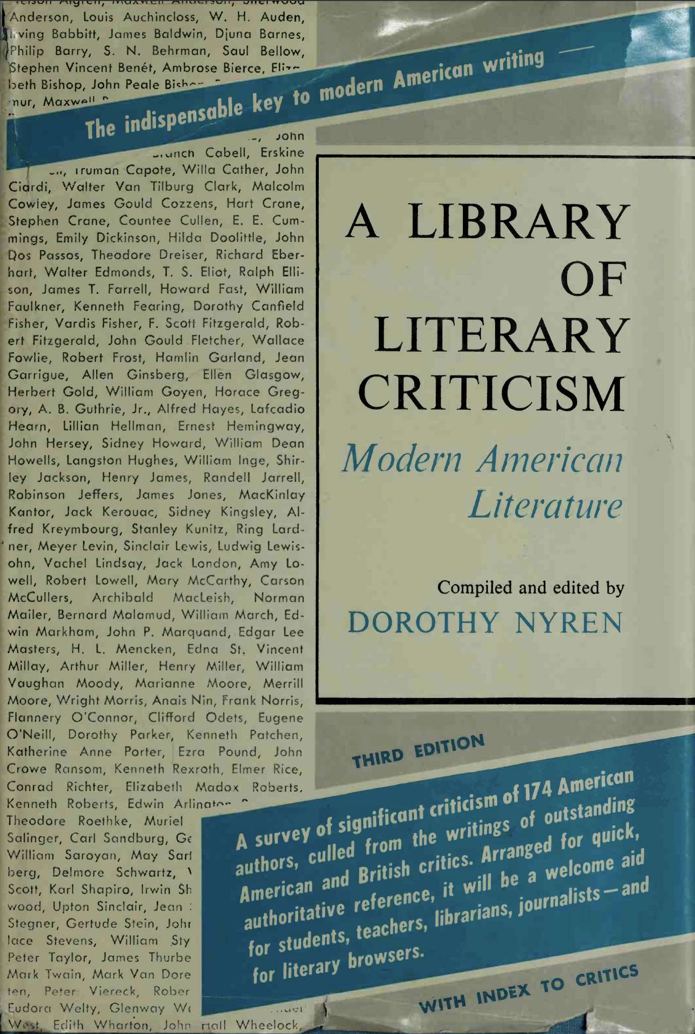 A Library of Literary Criticism: Modern American Literature - Third Edition