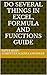 How to(Excel), Do several things in excel, Formula and Functi... by Satya Shah