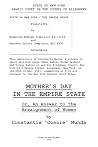 Mother's Day in the Empire State: Or, An Answer to the Arraignment of Women