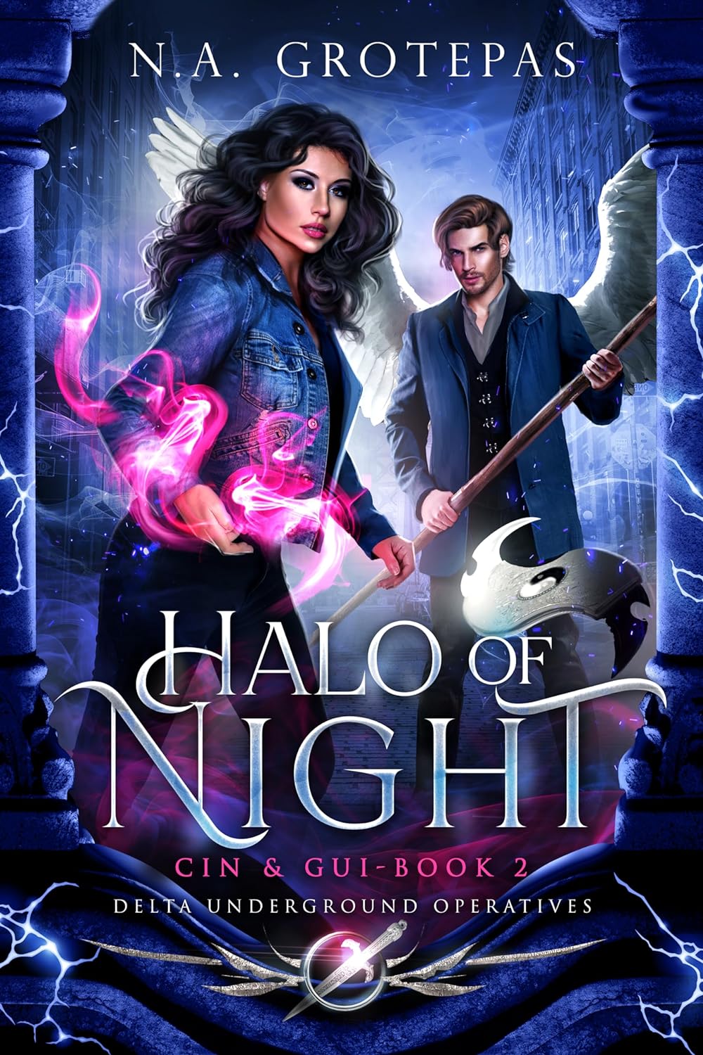 Halo of Night (Cin &Gui #2; Delta Underground Operatives)