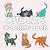 Cute Cats Coloring Book: 30...