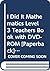 I Did It Mathematics Level 3 Teachers Book with DVD-ROM