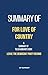 Summary of For Love of Country by Frank Bruni by GP Summary